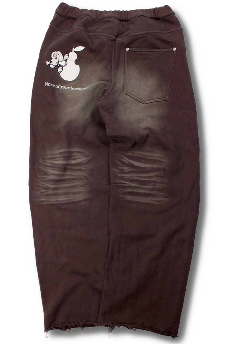 GALFY(ガルフィー)用皆無ワイドスウェットパンツ - Brown