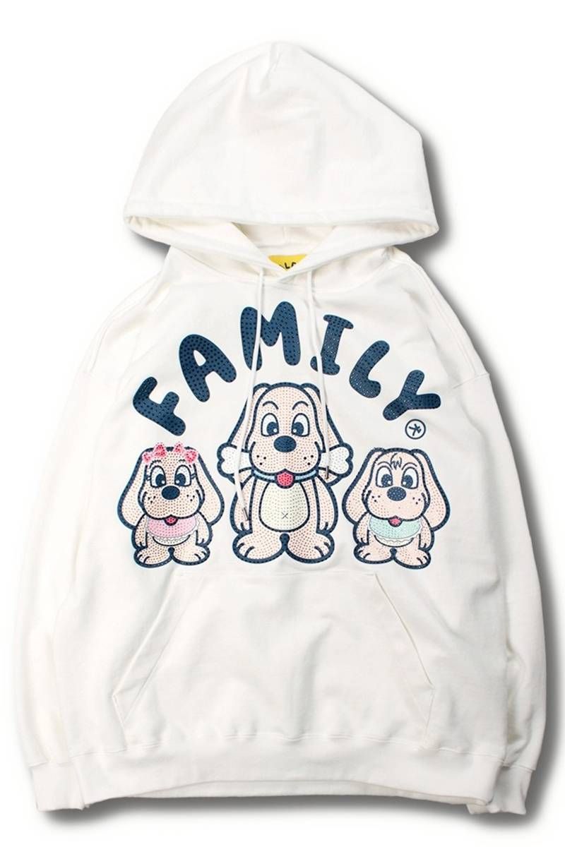 GALFY(ガルフィー)光るGALPEE family パーカー - White