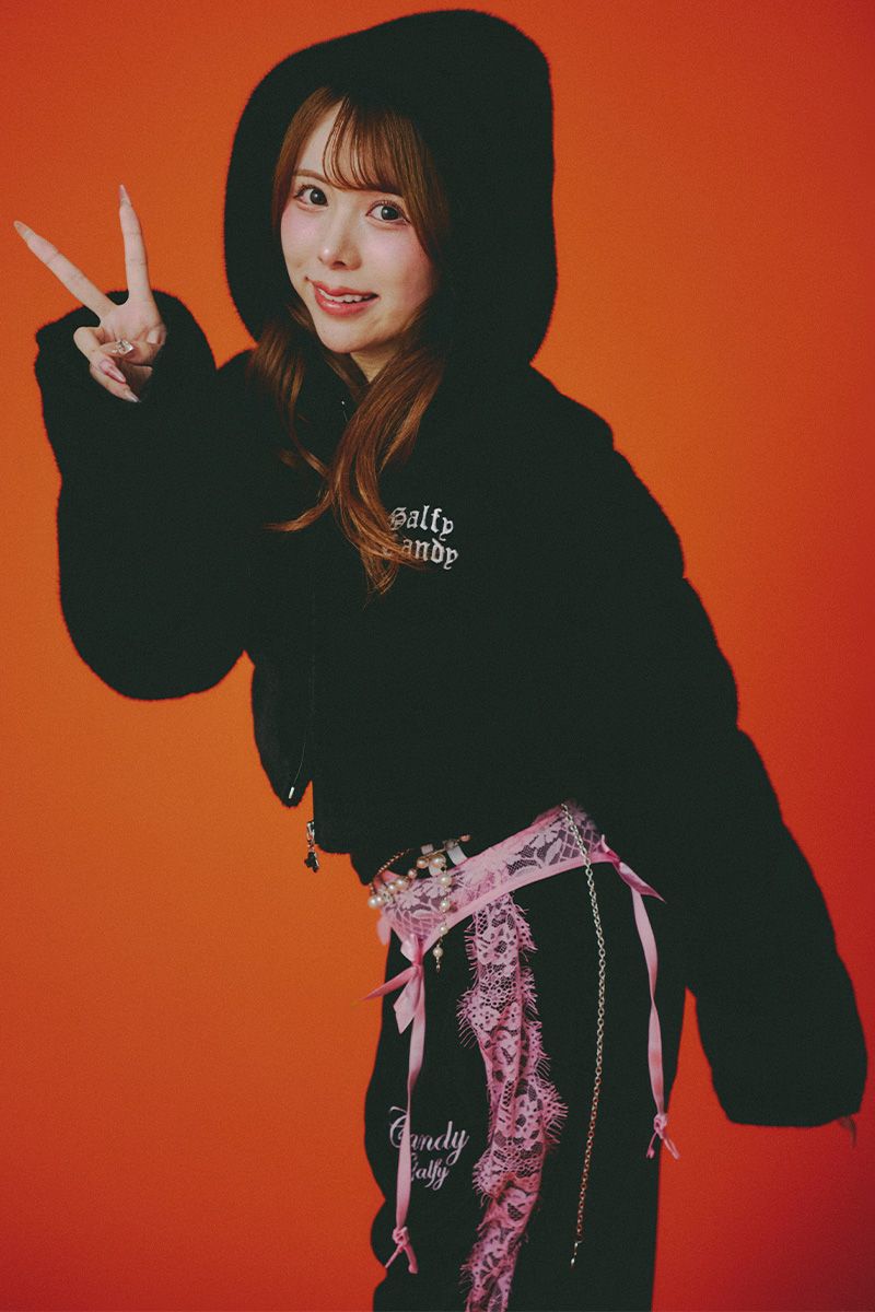 GALFY(ガルフィー)ギャルもこふわブルゾン - Black｜GEKIROCK CLOTHING