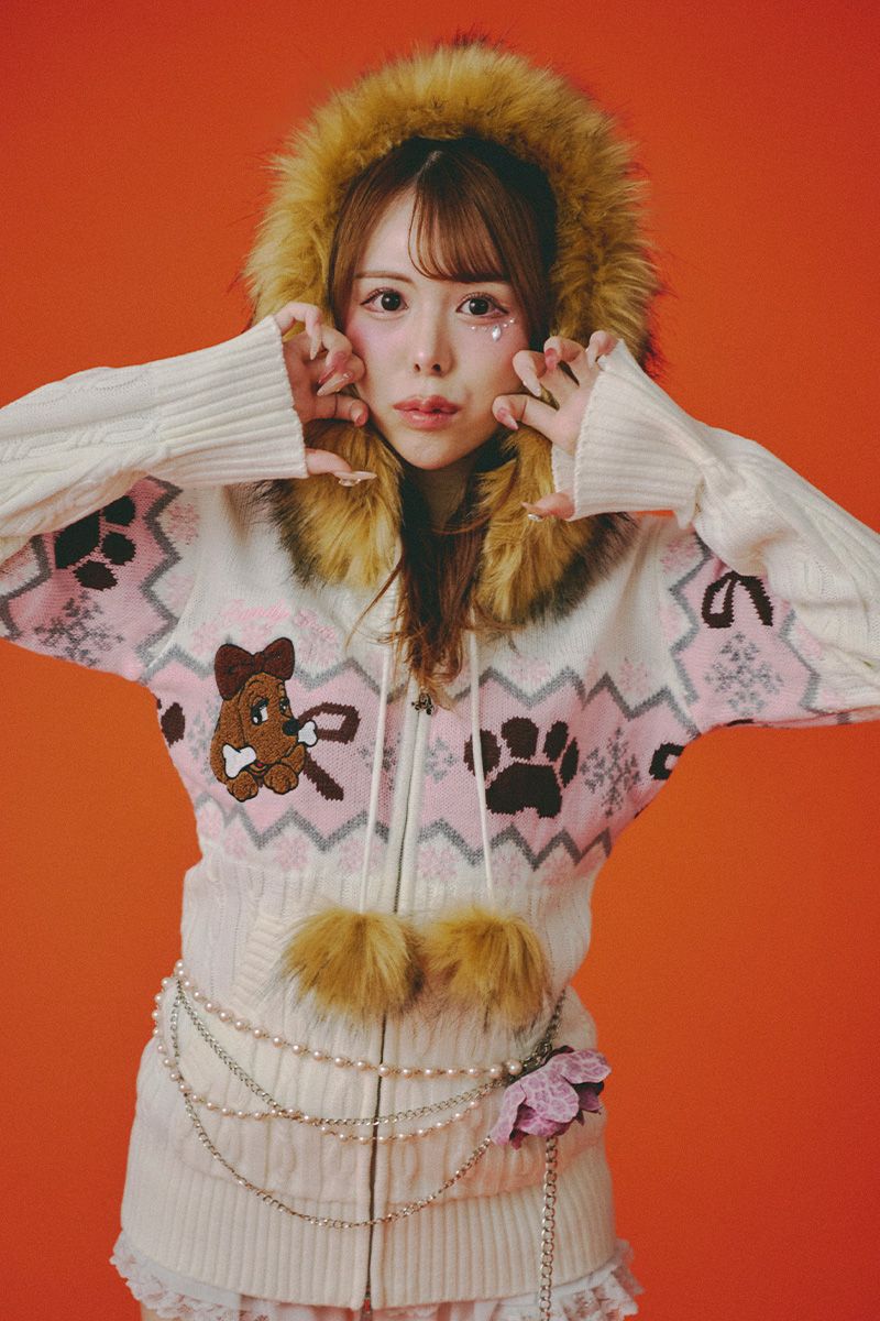 楽天市場】環やね × GALFY コラボ・ニットカーディガン BLACK