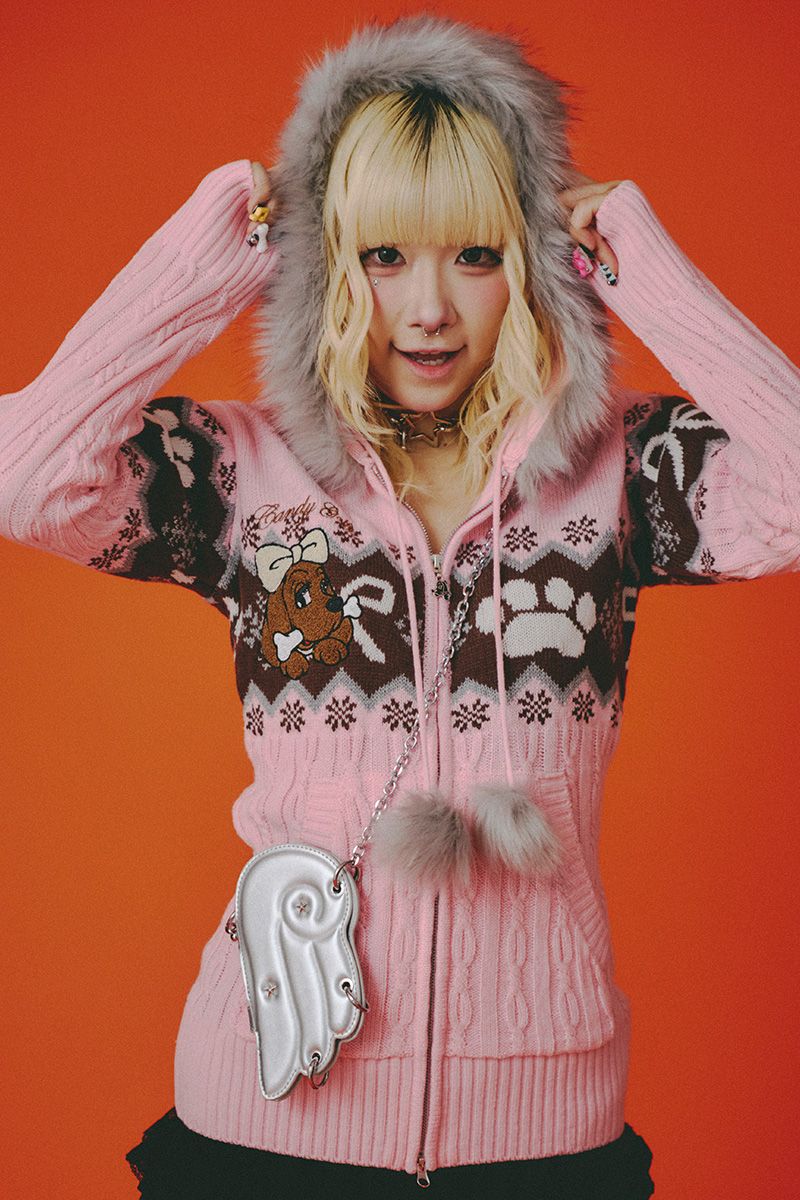 楽天市場】環やね × GALFY コラボ・ニットカーディガン BLACK