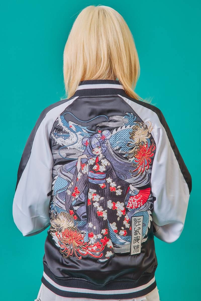 モン族★リバーシブル手刺繍ジャケット タイ モン族 リバーシブルジャケット 手刺繍 民族衣装 手仕事