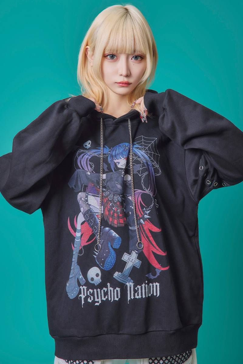 ルネ　パーカー 楽天市場】寝田ルネ×PSYCHO NATION(サイコネーション) ゲーマー