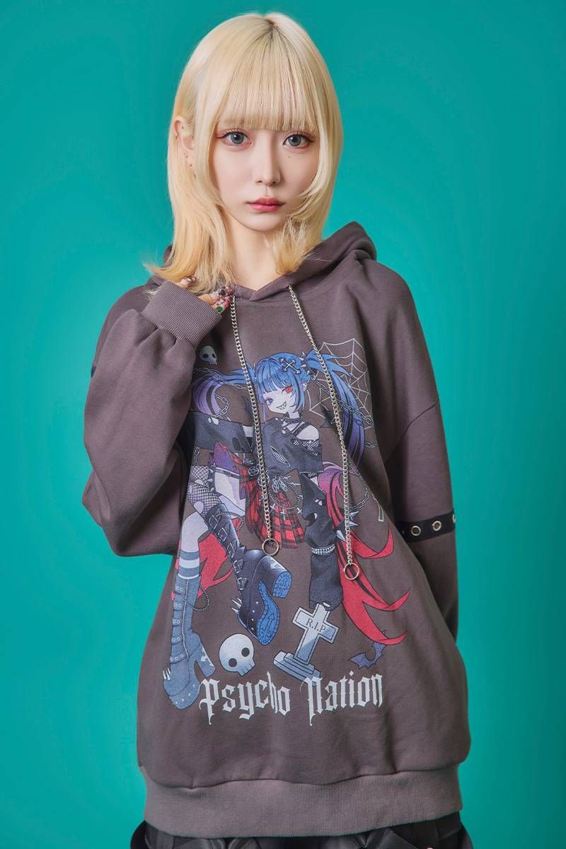 ルネ　パーカー 楽天市場】寝田ルネ×PSYCHO NATION(サイコネーション) ゲーマー