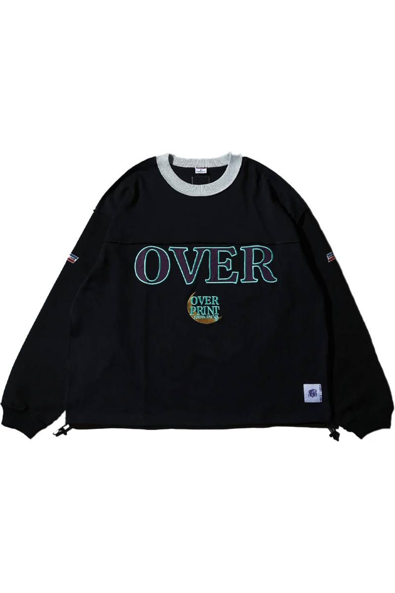 over print (厚地の外套刷り上げる) GAME OVER SHIRTS - Black