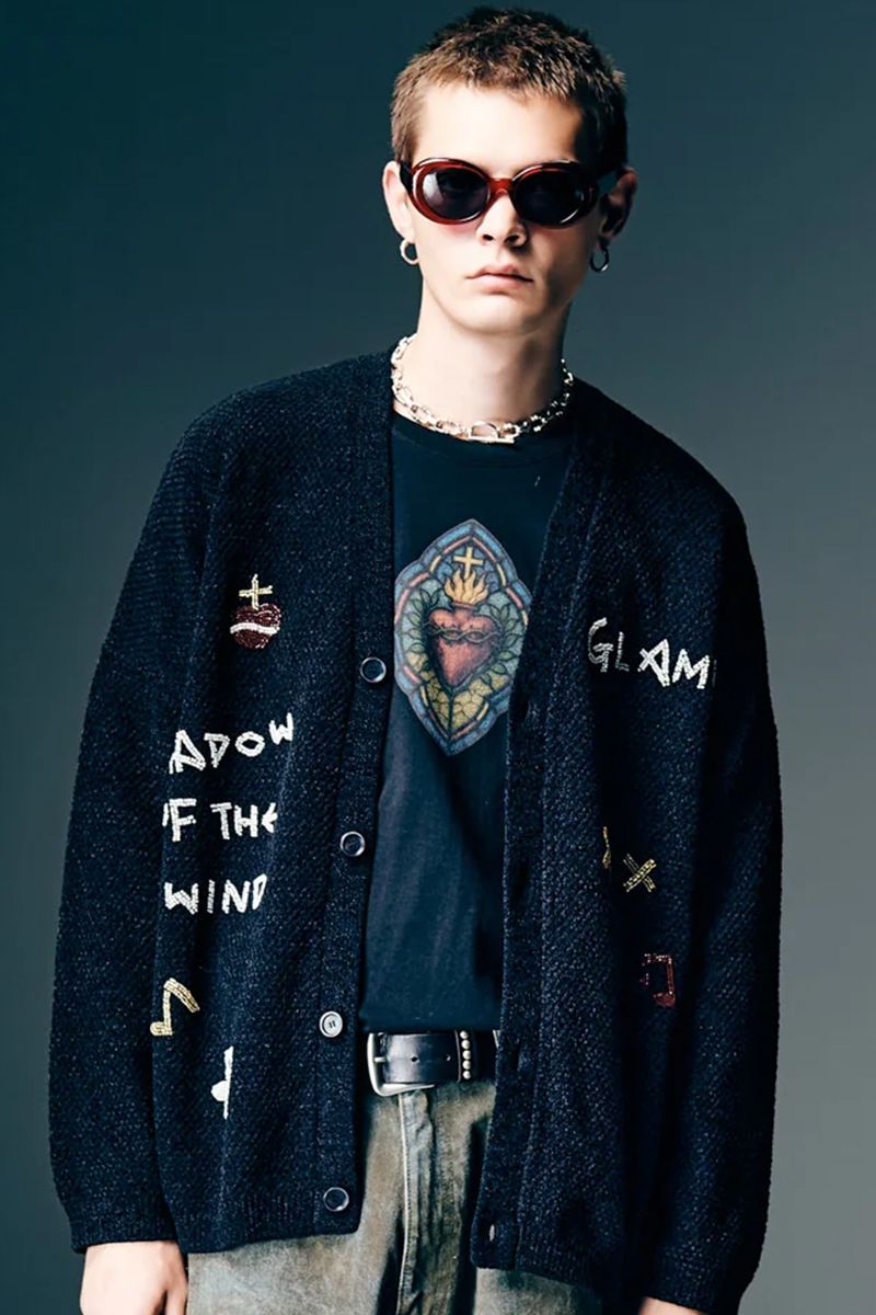 glamb(グラム) Hand Beaded Cardigan / ハンドビーデッドカーディガン - Black 24,211円