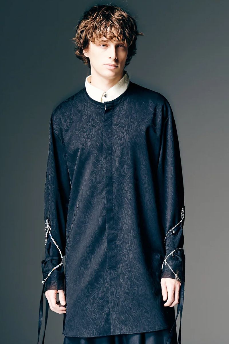 glamb(グラム)Blow Long Shirt / ブロウロングシャツ - Black
