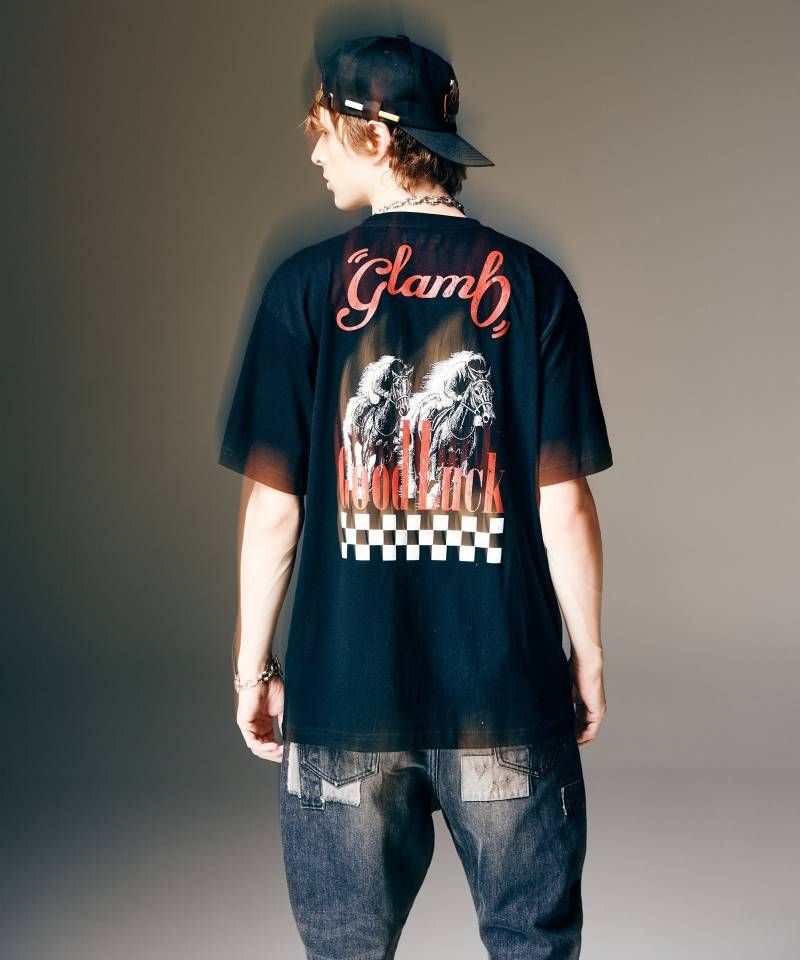 glamb(グラム)Good Luck T-Shirt IV / グッドラックTシャツIV - Black