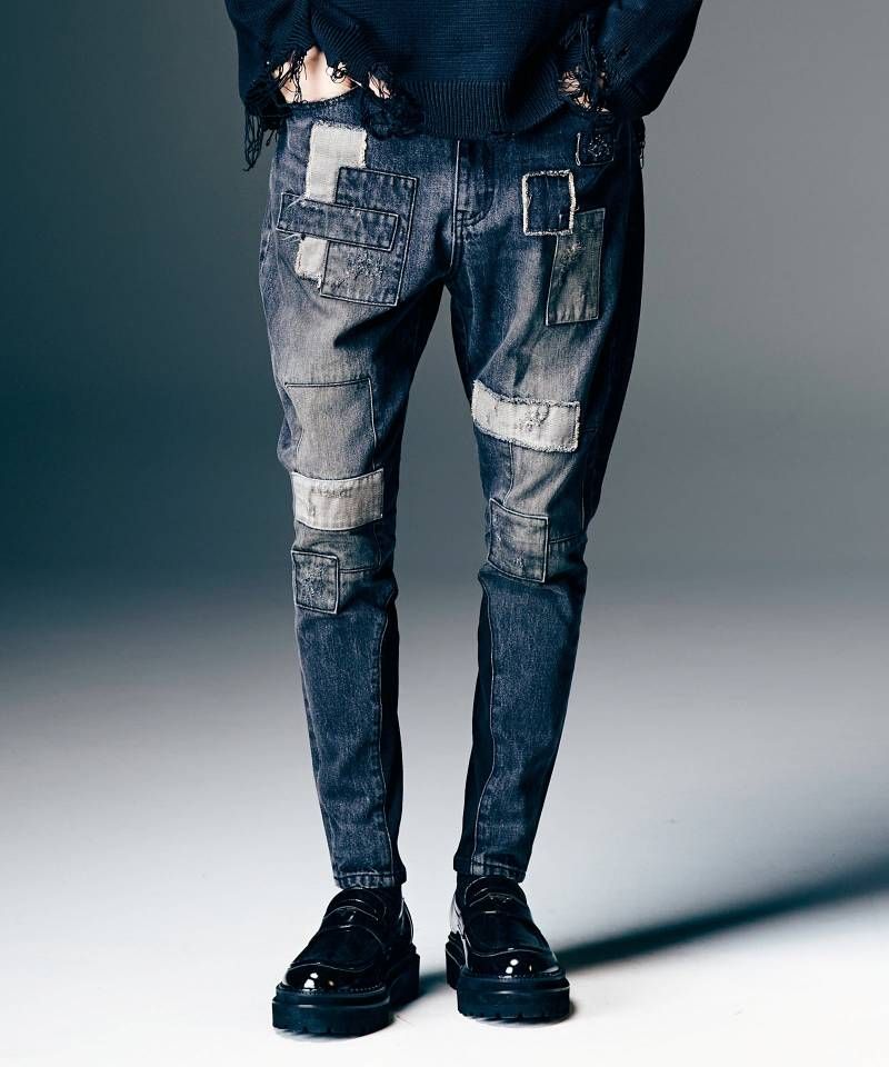 glamb(グラム)Unplugged Poly Denim / アンプラグドポリーデニム - Black