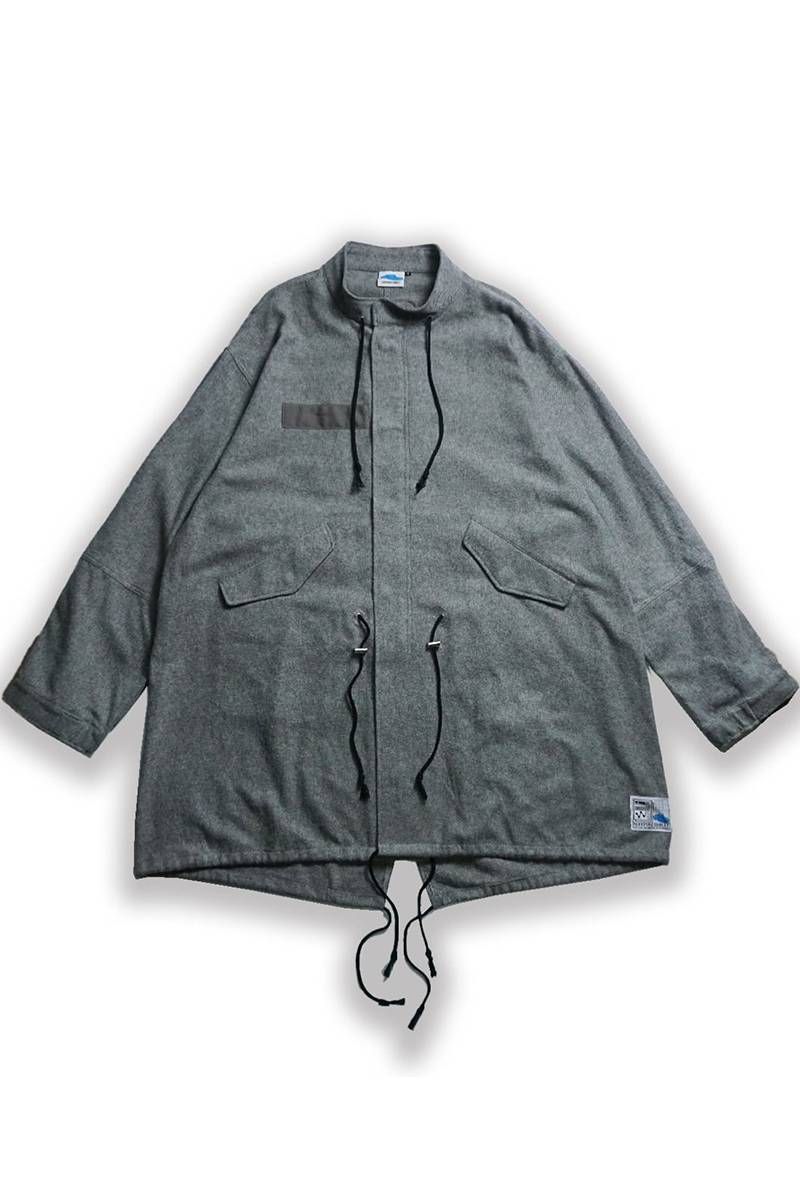 SLEEPING TABLET (スリーピング・タブレット) SEEKER [ BRUSHED COTTON MILITARY COAT ] - Gray メンズファッション-その他