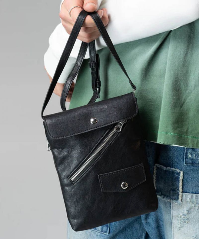 glamb(グラム) Riders Sacoche Bag / ライダースサコッシュバッグ - Black