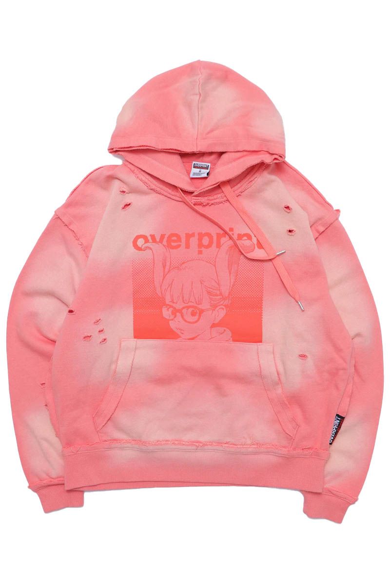 over print (オーバープリント) SHADOW Hoodie C - Pink|GEKIROCK CLOTHING