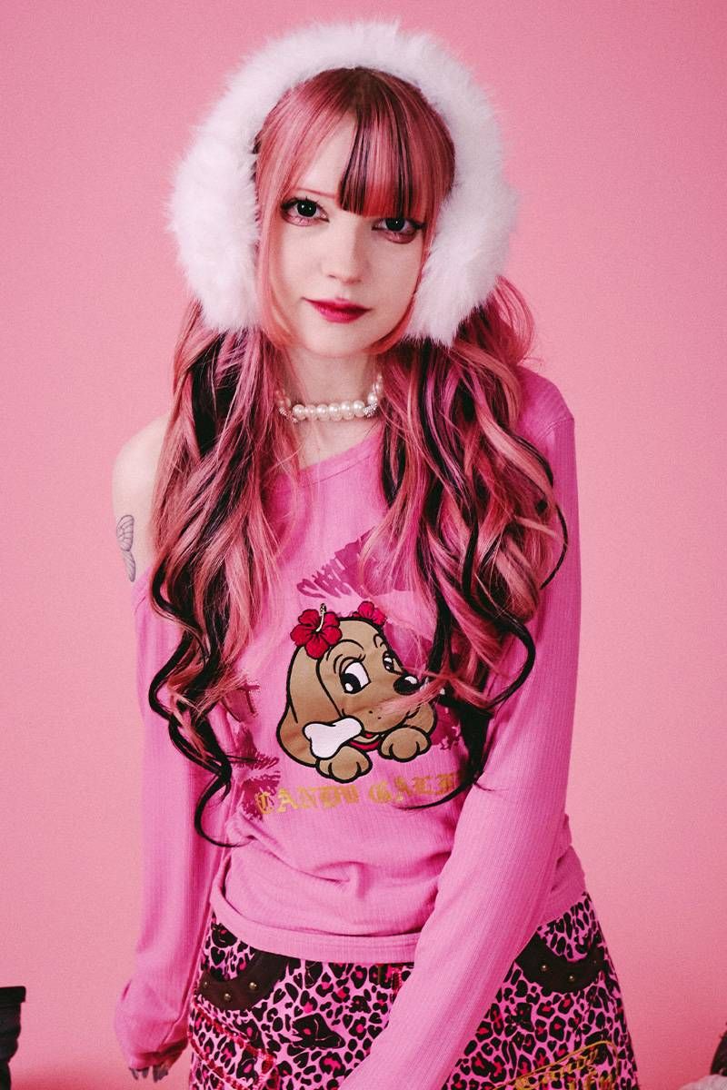 GALFY (ガルフィー) SEXY LIPS TEE - Pink メンズファッション-Tシャツ・カットソー