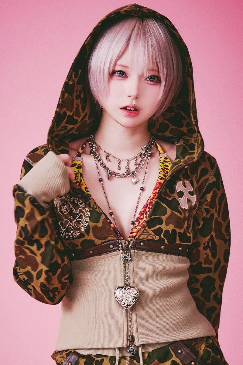 GALFY (ガルフィー) 柄姐フーディー - Khaki