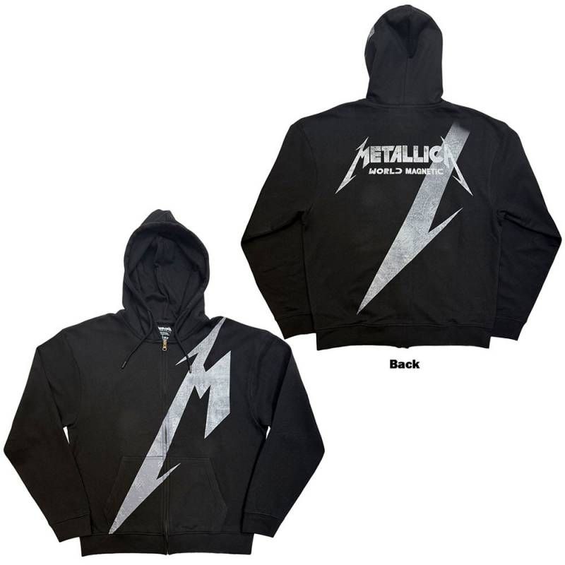 パーカー LLICA Unisex Zipped Hoodie: Shrouded (Black) (Back print)
