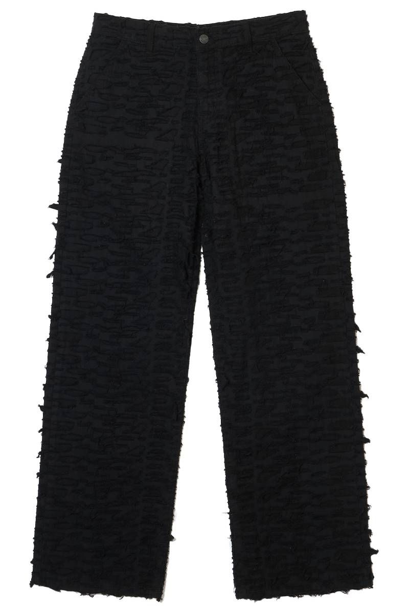 A Good Bad Influence(ア・グッド・バッド・インフルエンス) Full Distressed Light Weight Pants-Black|GEKIROCK CLOTHING