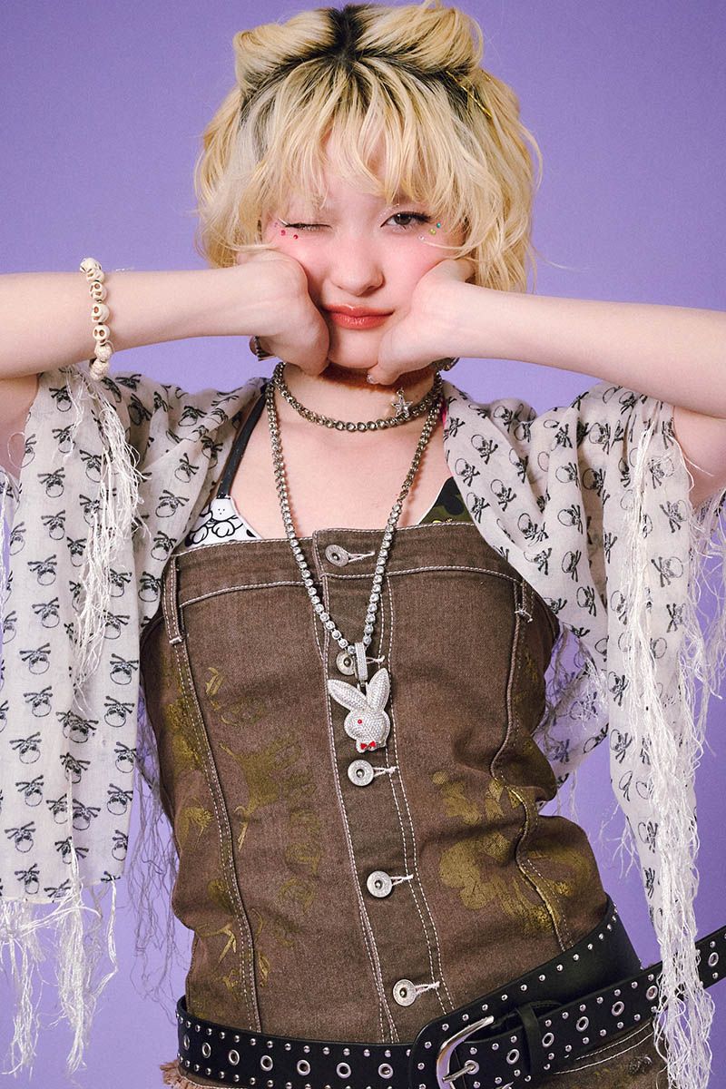 GALFY (ガルフィー) ぎゃるちゃんジーンズベアいの一番 - Vintage Black