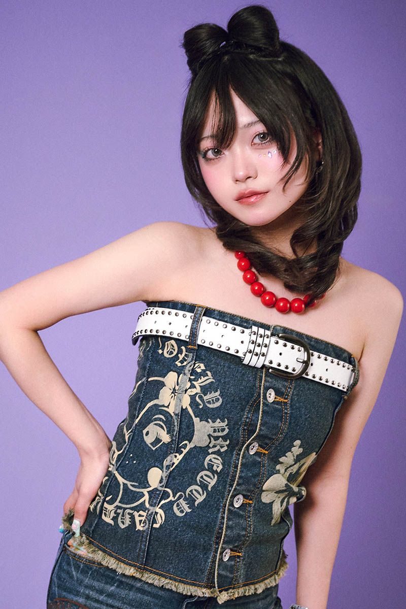 GALFY (ガルフィー) ぎゃるちゃんジーンズベアいの一番 - Vintage Indigo