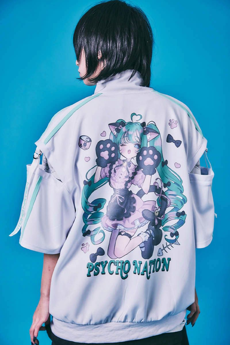 PSYCHO NATION(サイコ・ネーション) 寝田ルネ・メイド・ジャージ - White｜GEKIROCK CLOTHING