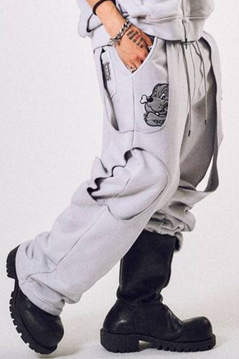 GALFY (ガルフィー) 穴の向こうにわんお父ちゃん 汗水2 - White Grey