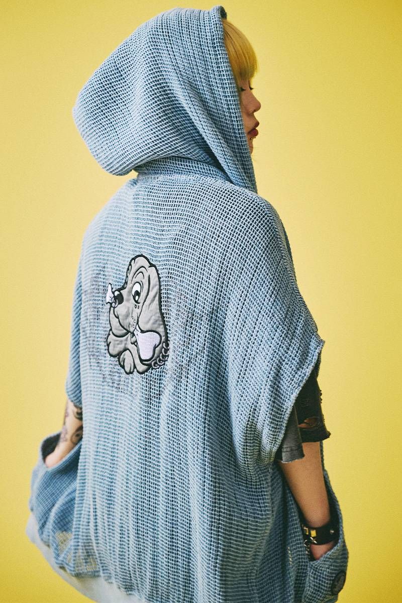 GALFY (ガルフィー) 病みに透けしポンチョ - B.Gray|GEKIROCK CLOTHING