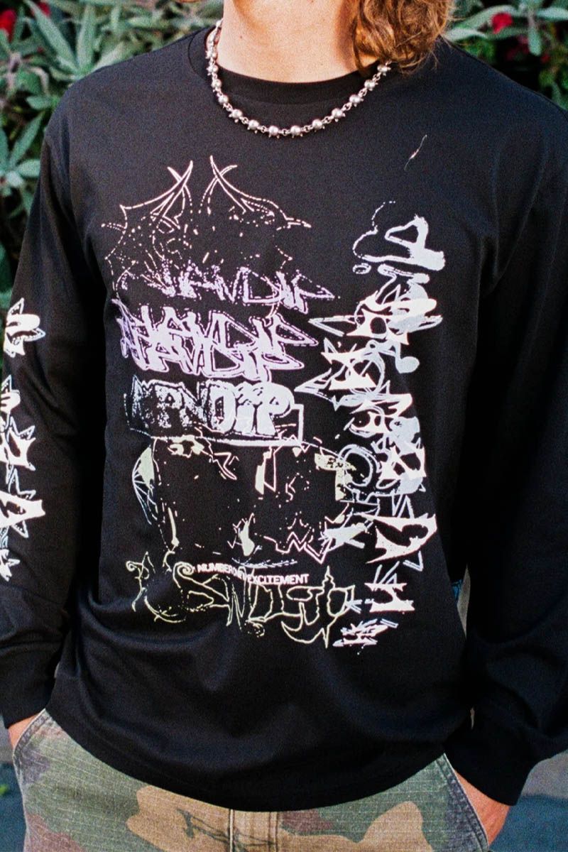 RIPNDIP (リップンディップ) WORLD WIDE MADNESS LS - Charcoal