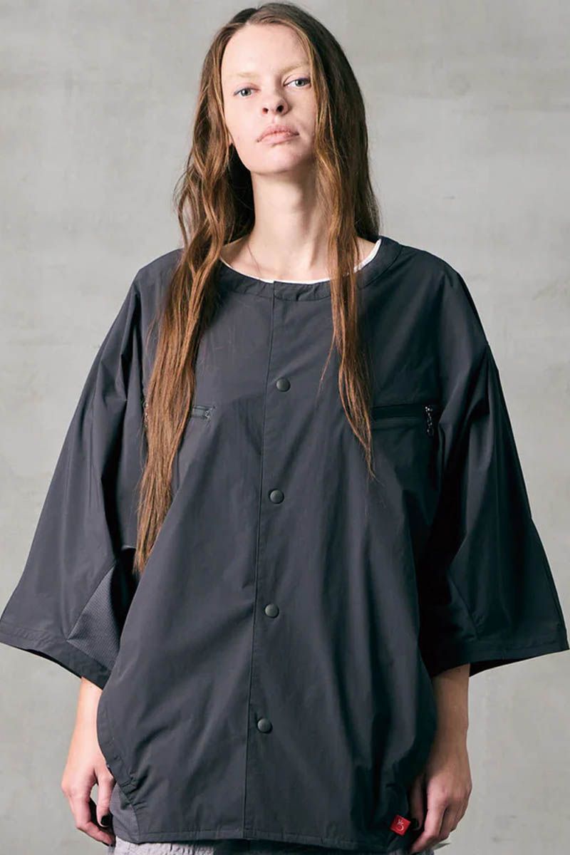 VIRGOwearworks (ヴァルゴウェアワークス) DYNAMIC DOLMAN SNAP SHIRT - Black|GEKIROCK CLOTHING