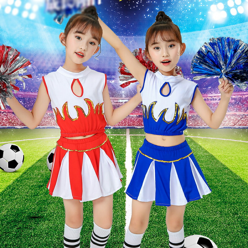 JACPA チアリーダー衣装セット 楽天市場】キッズダンス衣装 セットアップ チア 星 チアダンス