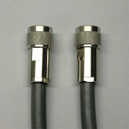 関西メール交換電話線 8D2V(8D-2V) 40m 両端NP接栓付 くっ付ける局用有線テレビ 50Ω 無線電話用 同軸有線テレビ 薄墨色 1本 8d2v 8d-2v K82-40WN