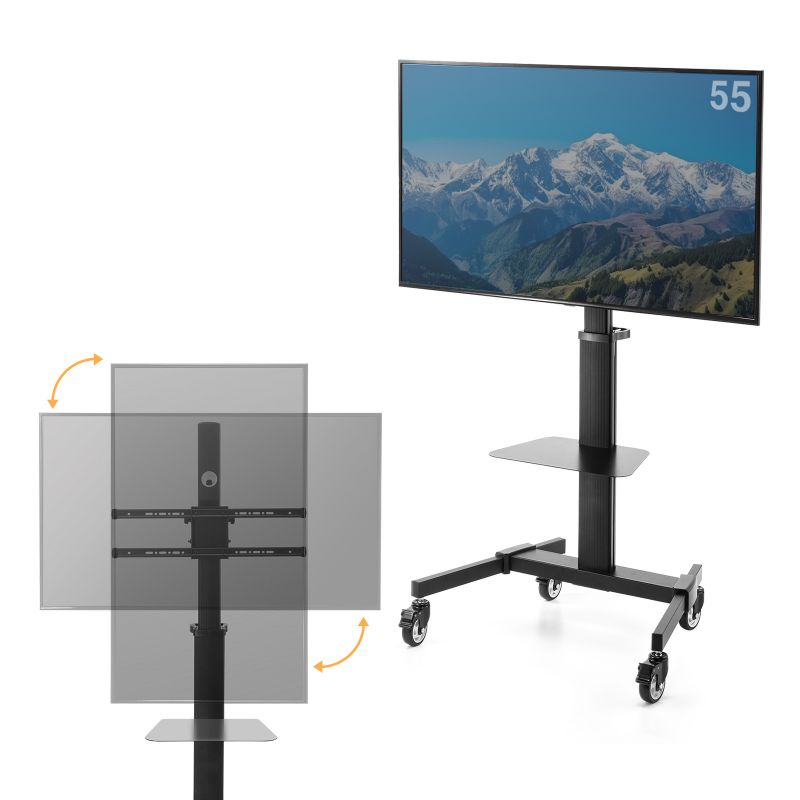 楽天市場】テレビスタンド（32〜40型対応・電動昇降・キャスター付き