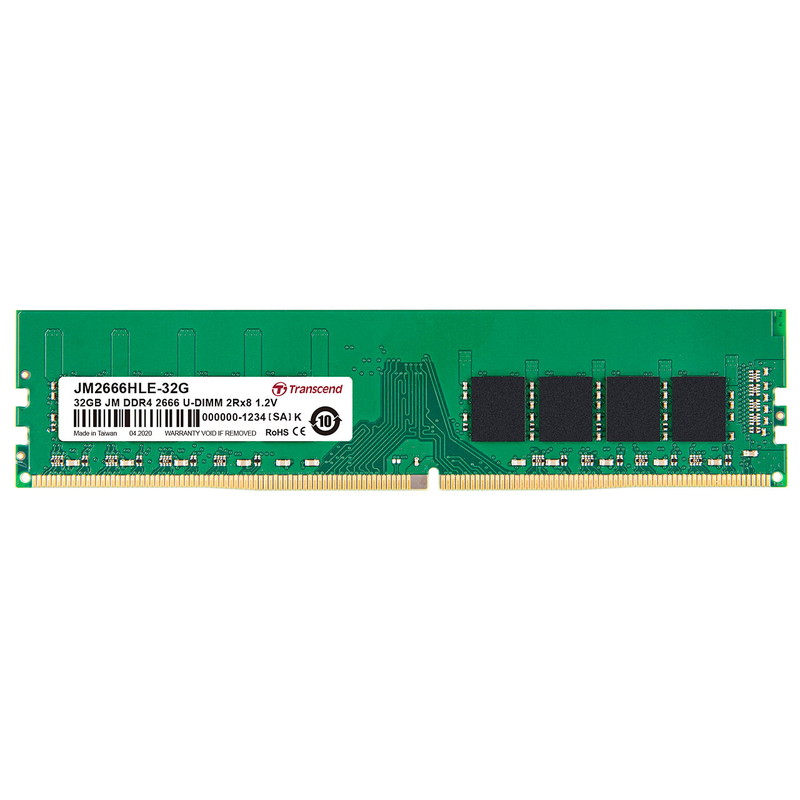 Transcend TS2666HLE-32G DDR4 2枚　メモリー 楽天市場】Transcend デスクトップ用メモリ 32GB DDR4-2666 PC4