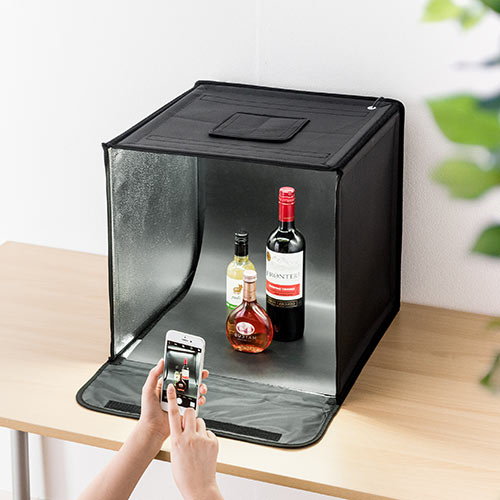 撮影キット 撮影スタジオ ボックス Ledライト付 手作り 40 40cm 料理 折りたたみ 自作 作品 おしゃれ ハンドメイド 通販 手作り 0 Dg015 サンワサプライ Giosenglish Com