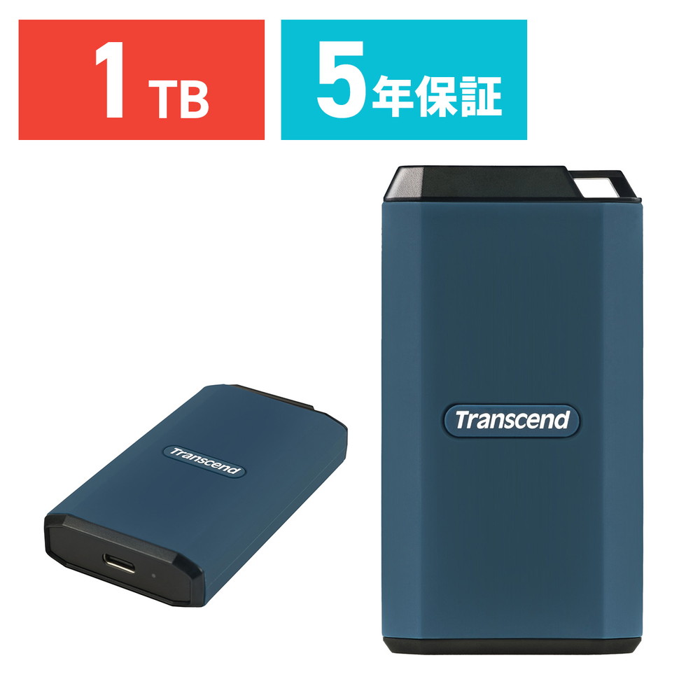 トランセンド　外付けSSD 1TB ネイビー トランセンド 外付けSSD 1TB ネイビー - メルカリ