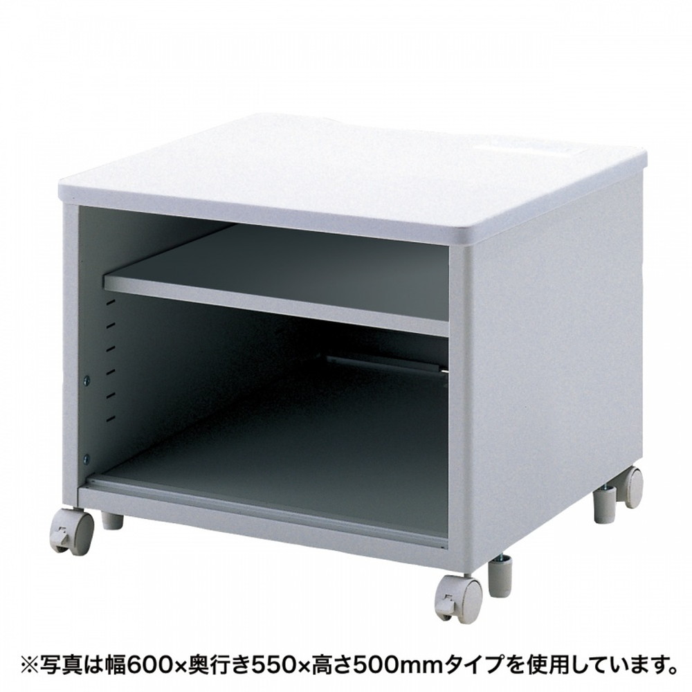 プリンター台 ラック ワゴン キャスター アジャスター レーザー 収納 棚 3段 オフィス 高さ70cm 幅70cm ED-P7070LN サンワサプライ 【代引き 後払い決済不可商品】