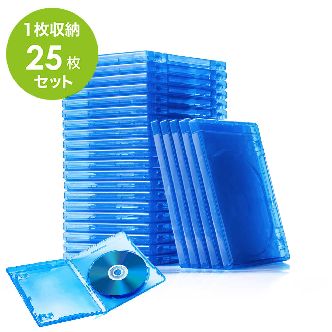 楽天市場】【楽天1位受賞】ブルーレイディスクケース 25枚セット CD
