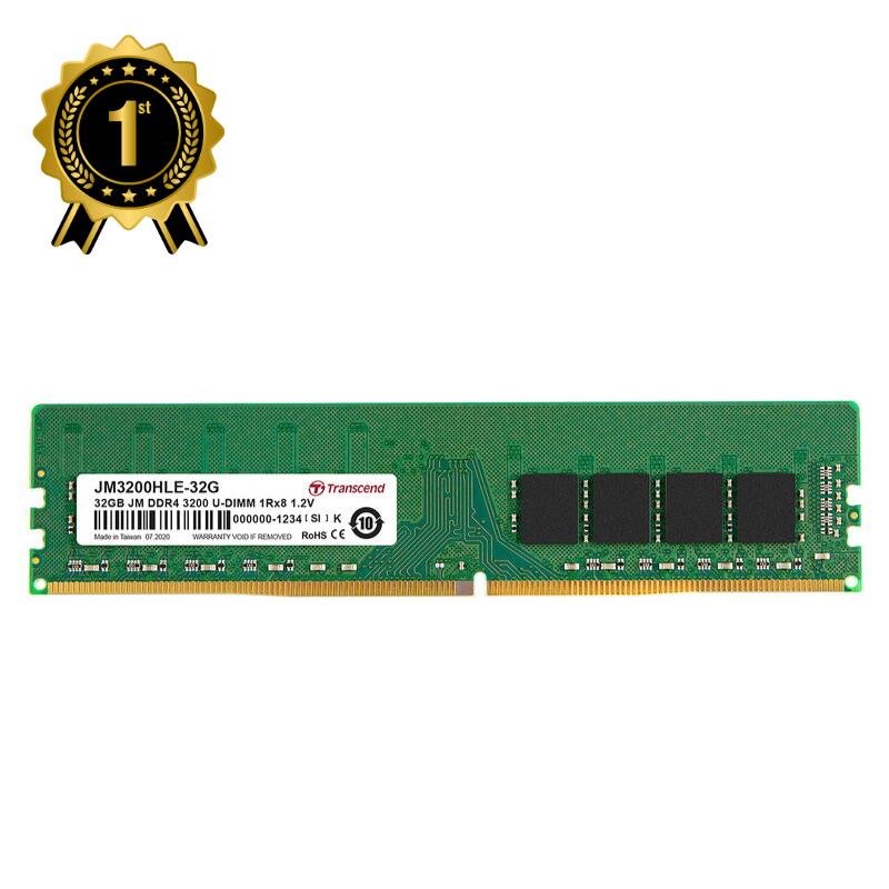 【1位受賞】デスクトップ用メモリ Transcend 32GB DDR4 3200 U-DIMM 2Rx8 JM3200HLE-32G サンワサプライ【ネコポス対応】