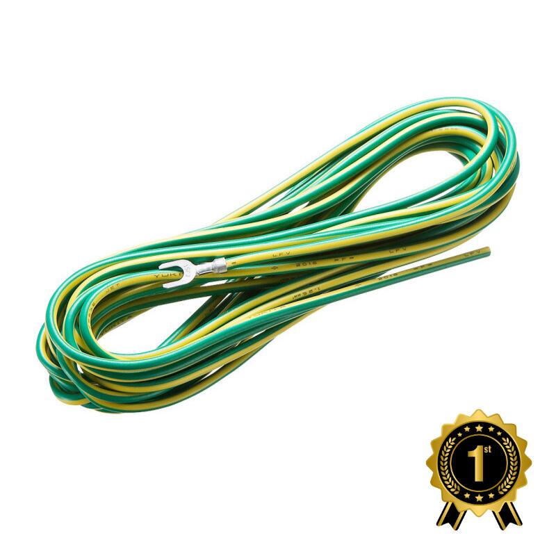 楽天市場】アースボンド線 アース線 IV 5.5sq 端子間206.4ミリ 端子R5