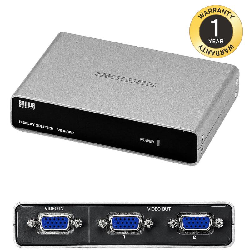 楽天市場】VGA分配器 8分配 ディスプレイ分配器 VGA-SP8 : サンワ