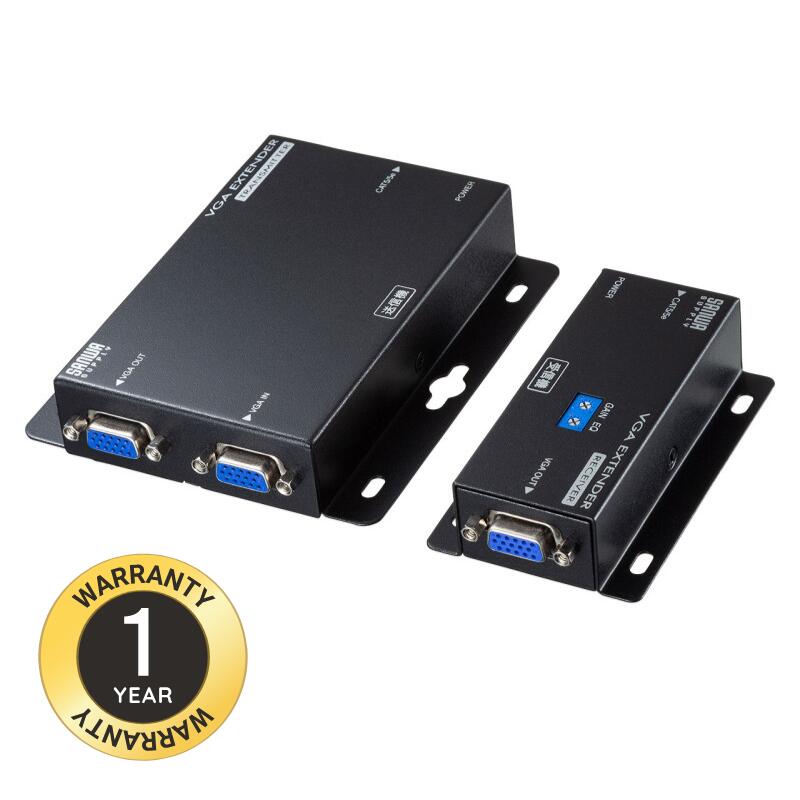 楽天市場】VGA延長器 最大180m モニター LAN 延長 エクステンダー