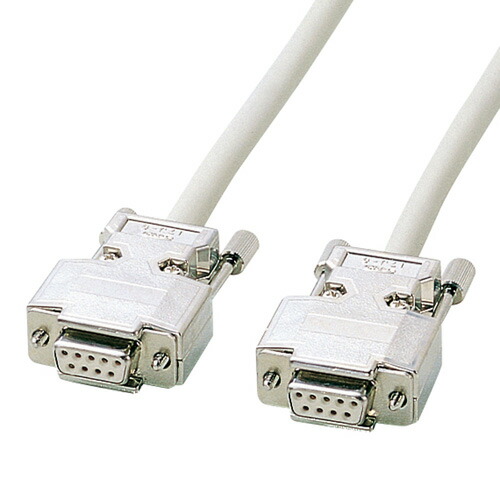【最大1,000円オフクーポン発行中】RS-232Cケーブル D-sub 9pin クロス メタルコネクター 5m KRS-403XF5N サンワサプライ