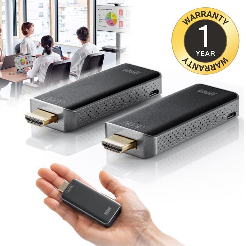 【最大1,000円オフクーポン発行中】HDMIエクステンダー 延長 ワイヤレス 送受信機セット 無線 最大通信距離15m VGA-EXWHD10 サンワサプライ｜激安アウトレット店 37,570円