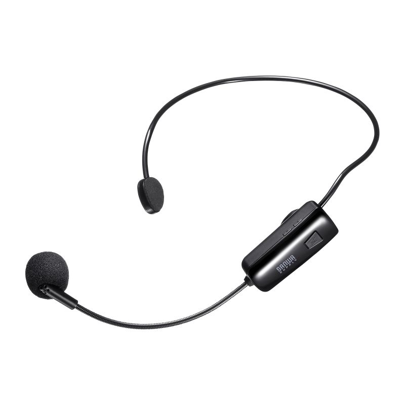 【最大2,000円オフクーポン発行中】ワイヤレスヘッドマイク MM-SPAMP15用 充電式 交換用 予備 MM-SPAMP15WHM サンワサプライ