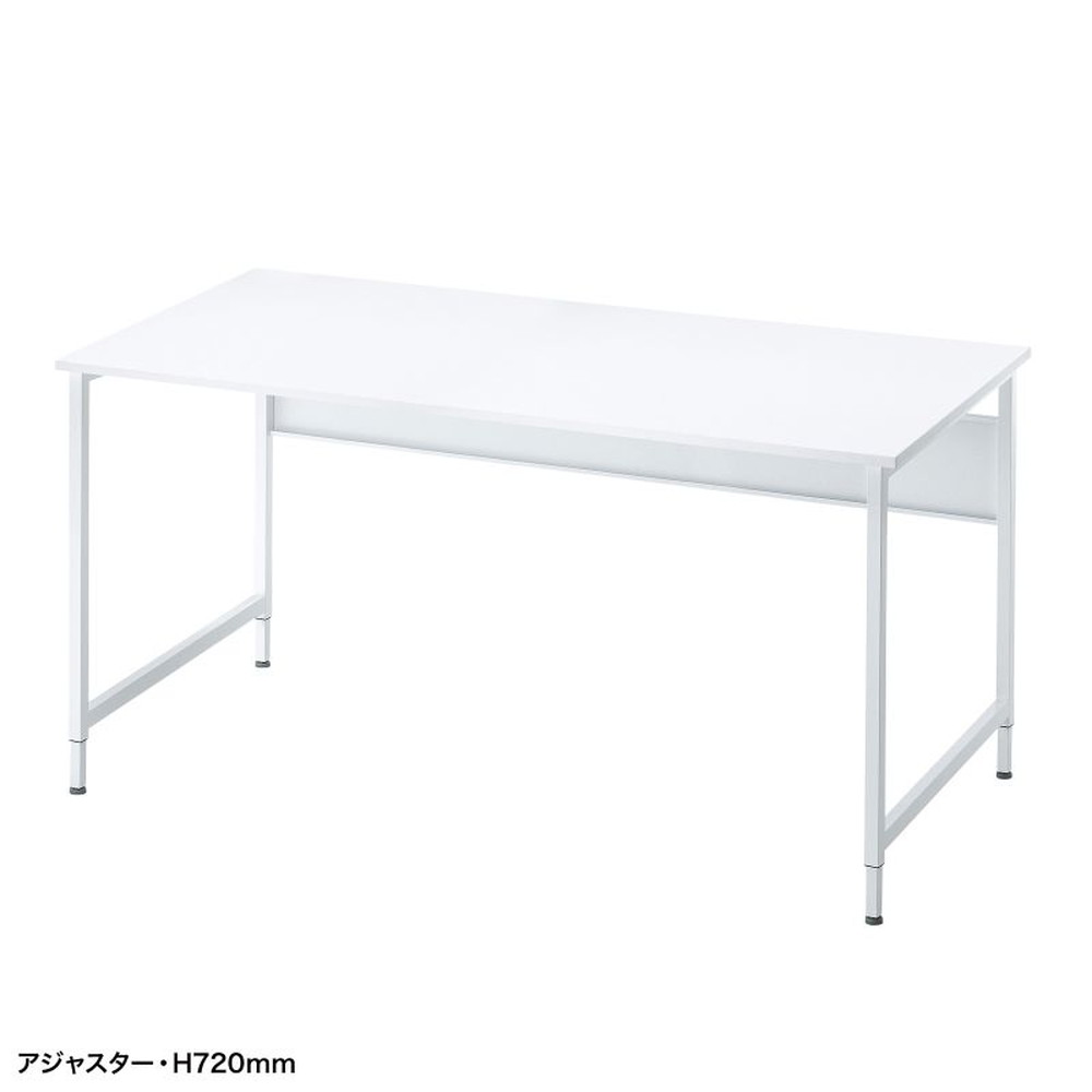 【最大1,000円オフクーポン発行中】パソコンデスク W1400 ホワイト オフィスデスク シンプルデスクフレキシブルデスク SH-FX1470W サンワサプライ｜激安アウトレット店 17,140円