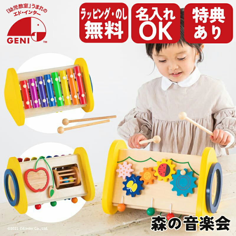 【びっくり特典あり】【送料無料】【名入れサービスあり】　森の音楽会　エドインター　おもちゃ　ラッピング無料　知育玩具　あそび道具
