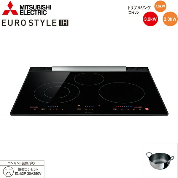 全商品ポイント2倍 10 4 月 10 11 月 Cs T34bfr 三菱電機 Mitsubishi Ihクッキングヒーター Euro Style Ih ビルトイン 3口ih グリルなし 65cmトップ 送料無料 Lojascarrossel Com Br