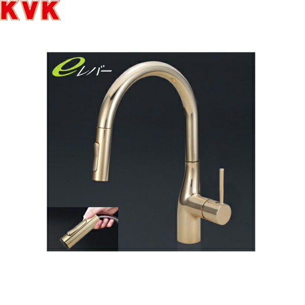 KM6061ZECG KVKシングルシャワー付混合栓 寒冷地仕様 金めっき 送料無料[]｜激安通販！住設ショッピング
