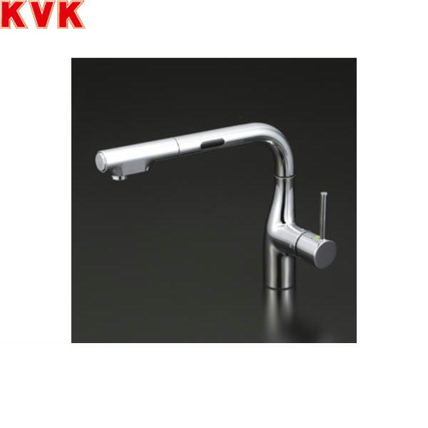KM6111ZDEC KVKシングルシャワー付混合栓 センサー付 電池タイプ 寒冷地仕様 送料無料[]