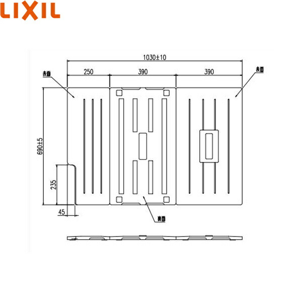 TB-110SKL リクシル LIXIL/INAX 風呂フタ(3枚1組) Lタイプ 送料無料[]｜激安通販！住設ショッピング