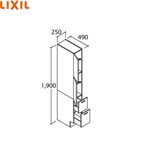 ※新品未開封 LIXIL リクシル トールキャビネット VJST-305/LM2 新品未開封 LIXIL リクシル トールキャビネット VJST-305/LM2