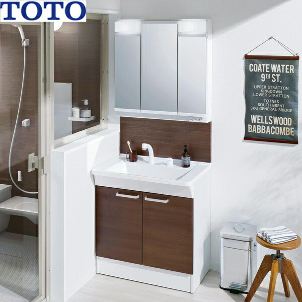 TOTO  三面鏡(洗面化粧台Fシリーズ用) 楽天市場】TOTO 洗面化粧台 Fシリーズ○間口750mm○開き扉タイプ